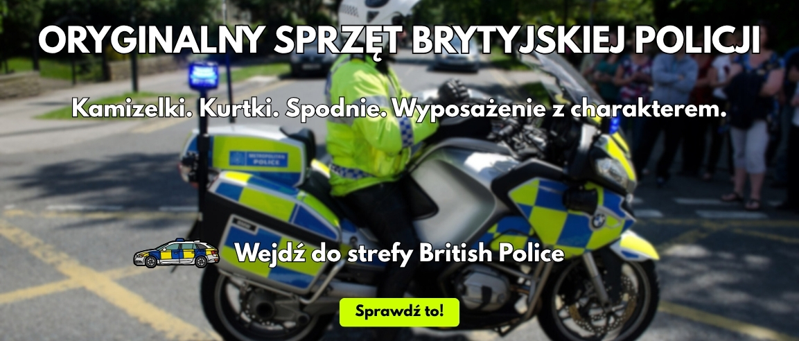 ORYGINALNY SPRZĘT BRYTYJSKIEJ POLICJI