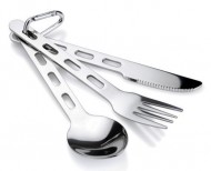 Sztućce turystyczne GSI GLACIER STAINLESS 3 PC RING CUTLERY 61003 (28238)