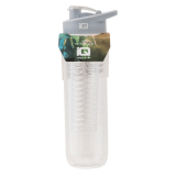 Butelka sportowa z wkładem na owoce IQ LAGO 900 ml - WHITE/LIGHT GREY (1683465)