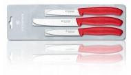Zestaw noży kuchennych VICTORINOX 6.7111.3 Red Swiss Classic (1569831)
