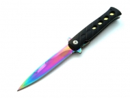 Nóż Sprężynowy tęczowy Kandar Rainbow N-067A (1642978)