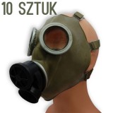 Zestaw 10 sztuk - Maska przeciwgazowa MC1 filtr P-5 (10178)