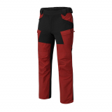 Helikon-Tex Hybrid Outback Pants® DuraCanvas® Crimson Sky / Czarne - spodnie bushcraft i outdoorowe
