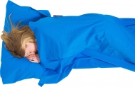 Wkładka do śpiworu LIFEVENTURE Cotton Sleeping Bag Liner, Rectangular Blue (1563348)