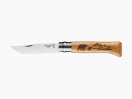 Składany nóż turystyczny Opinel Animalia Oak Bear 08 - Niedźwiedź (1746939)