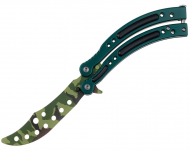 Nóż Motylek Treningowy Jungle Green N-451D (1685478)