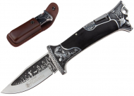 Składany nóż myśliwski Wild Cat N-064APS + Skórzane ETUI (1686543)