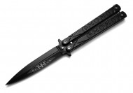 Nóż motylkowy Black Balisong EMO (1190)