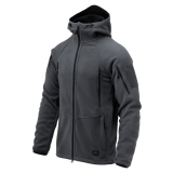 Bluza polarowa Helikon-Tex Patriot Mk2 Hybrid Fleece – Shadow Grey / Black, 7 kieszeni, taktyczny krój (1788955)