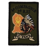 Patch na rzep Legii Cudzoziemskiej - Guyane - 4 Compagnie 3 REI II (1667536)