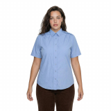 Koszula Damska z Krótkim Rękawem Wojskowa Royal Air Force (RAF) Błękitna – Oryginał (1638272)