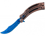 Nóż Motylek Treningowy Blue Copper N-451A (1685474)