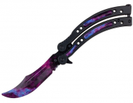 Nóż Motylek Treningowy BSH Purple Sky N-451E (1685475)
