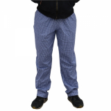 Spodnie Armii Brytyjskiej szefa kuchni - biało-niebieskie - NOWE (1908458)