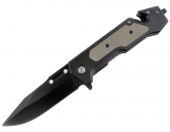 Sprężynowy Nóż Ratowniczy BSH Black Adventure N-394B (1685706)