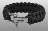 Bransoleta survivalowa Texar Paracord - czarna (1017939)