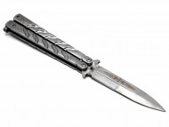 Nóż motylek Balisong Silver Simple (465)