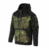 Bluza z kapturem rozpinana Helikon ROGUE Hoodie (FullZip) - Czarny / ERDL (1919643)