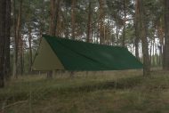 Tigerwood Termo Tarp 3×4 m Green – Tarp Bushcraft z Warstwą Termiczną i 19 Punktami Montażowymi (1607634)
