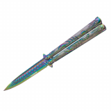 Nóż motylkowy Albainox 02280 Scorpion Rainbow Balisong