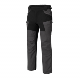 Helikon-Tex Hybrid Outback Pants® DuraCanvas® Ash Grey / Czarne - spodnie bushcraft i outdoorowe