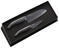 Zestaw noży ceramicznych Kyocera, Santoku 14cm + nóż do obierania 7.5cm BK (272282)