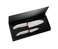 Zestaw noży ceramicznych Kyocera, Santoku 14cm + nóż do obierania 7.5cm WH-WH (272349)