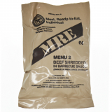 Racja żywnościowa MRE Meal US Army MENU nr. 2 - Beef Shredded in Barbecue Sauce (20342)