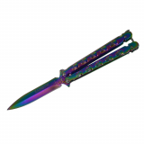 Nóż Motylkowy ALBAINOX 02217 Rainbow – Balisong 3D Texture Edition (1922355)