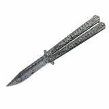 Nóż motylkowy Albainox 02218 Balisong 3D Damascus Pattern