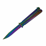 Nóż Motylkowy ALBAINOX 02193 Rainbow – Balisong Geometric Edition (1922358)