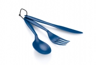 Zestaw sztućców turystycznych GSI 3 PC RING CUTLERY SET - BLUE (1551527)