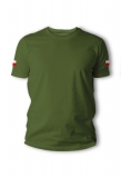 Koszulka Wojskowa TigerWood Flagi - oliwkowa (20809)