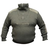 Sweter golf dla myśliwych i leśników - ciemna oliwka (10206)