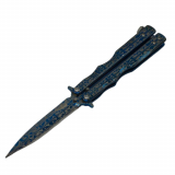Nóż Motylkowy ALBAINOX 02140 Rainblue – Balisong Blue Tribal Edition (1922484)