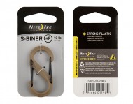 Nite Ize - S-Biner #2 Plastic Black Gate - Coyote - SBP2-03-28BG (23105)