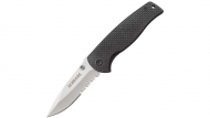 Schrade - Carbon Fiber Handle Folding Knife - Serrated - SCH403S (25057)