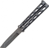 Nóż składany motylek Bear&Son Tanto Damascus BC114AD (1018392)