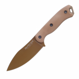 Nóż survivalowy Ka-Bar Becker Nessmuk BK19 – Desert Tan – 1095 Cro-Van Full Tang z pochwą Celcon®