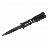 Nóż Motylkowy ALBAINOX 02281 Rainblack – Balisong Dark Tribal Edition (1852886)