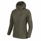 Lekka damska kurtka Helikon - tex WOMEN'S WOLFHOUND Hoodie - Climashield® Apex 67g - Taiga Green (1684324)