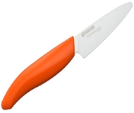 Kuchenny nóż ceramiczny Kyocera do obierania 7,5cm pomarańczowa rączka (272263)