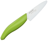 Kuchenny nóż ceramiczny Kyocera do obierania 7,5cm zielona rączka (272262)