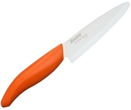 Kuchenny nóż ceramiczny Kyocera uniwersalny 11cm pomarańczowa rączka (272264)
