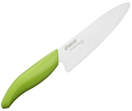 Kuchenny nóż ceramiczny Kyocera do plastrowania 13 cm zielona rączka (272411)