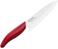 Kuchenny nóż ceramiczny Kyocera do plastrowania 13 cm czerwona rączka (272412)