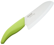 Kuchenny nóż ceramiczny Kyocera Santoku 14cm zielona rączka (272260)