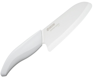Santoku 14cm biała rączka, Kuchenny nóż ceramiczny Kyocera (272347)