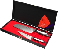 Tojiro Flash Zestaw 2 noży: Uniwersalny 13cm + Santoku 18cm (272580)