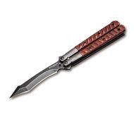 Nóż motylkowy Magnum Balisong Wood Tanto 06EX404 (1574541)